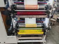 Machine d'impression flexographique 6 couleurs pour étiquettes autocollantes avec rouleau anilox et presse empilée