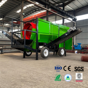 Giá tốt nhất Đen Dirt trommel screener di động đất rung màn hình cho phân compost lớp đất mặt trống màn hình - Product Image 2
