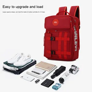 2025 New Model Travel <b>Backpack</b> Lightweight Nylon Double Shoulder Bag Women Men Students Stylish Outdoor Hiking <b>School</b> Bags - Product Image 2
