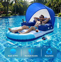 Nouveauté : chaise flottante gonflable électrique pour adultes, personnalisable, avec rotation à 360° °   Moteur à hélice spirale, flotteur de luxe avec dossier inclinable
