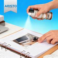 Aristo Adhésif en spray repositionnable avec silicone polyuréthane et résine pour bricolage artisanal et adhésif temporaire