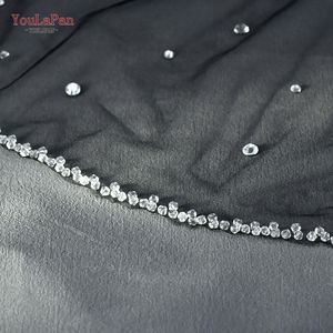 YouLaPan MA10 Vente directe d'usine de <span class=keywords><strong>mini</strong></span> voiles noirs de haute qualité ornés de strass étincelants et de cristaux perlés à la main - Product Image 6