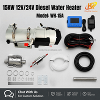 Calentador de Agua Diésel OkyRie de 15KW, Ranura Nano SIM 4G GSM, Precalentador de Motor de Coche con Control Remoto Bidireccional, 12V 24V