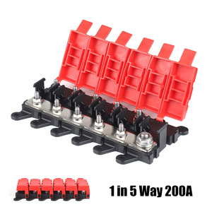 6 Channel <b>Power</b> Distribution <b>Block</b> 200A Fuse <b>Block</b> Waterproof IP66 Screw Connection Terminal <b>Block</b> - Product Image 4