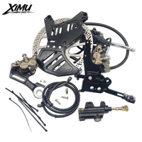 Kit de frein à disque arrière XIMU amélioré 240 mm en aluminium anodisé pour Light Bee, avec support double étrier