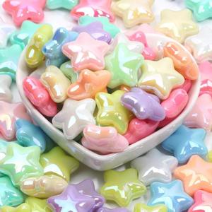 10 Stück bunte Sternperlen aus Acryl/Kunststoff/Lucite, Schmuckherstellung, DIY-Dekorationen, Ohrringe, Haustier-Halskette, Handykette, Kinder-Haarseil - Product Image 4