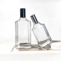 Nouvelle conception de flacon vaporisateur de parfum en verre, flacon d'huile d'olive, emballage cosmétique, boîte de 100 ml, flacon de parfum de luxe