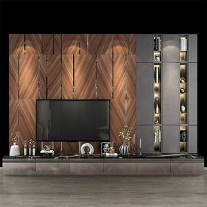 Gabinete multimedia de nuevo diseño, estante de madera para pared de televisión moderno, soportes para muebles de sala de estar, soporte de madera para <span class=keywords><strong>TV</strong></span> Mdf, juego de gabinete de <span class=keywords><strong>TV</strong></span> - Product Image 2