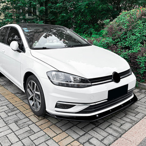 Amp Z Front Lip Spoiler Carbon Fiber Texture Matte Finish For Volkswagen Golf 7.5 Mk7.5 Standard Version - Product Image 3