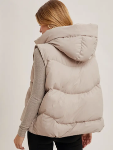 <span class=keywords><strong>Gilet</strong></span> d'hiver sans manches à <span class=keywords><strong>capuche</strong></span> avec fermeture éclair pour femmes, <span class=keywords><strong>gilet</strong></span> de course et de loisir, fournisseur de gros - Product Image 5