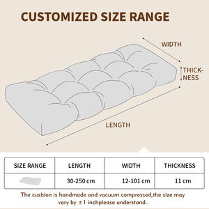 ووسادات مقاعد مخصصة مانعة للإنزلاق ، ووسادات مقاعد متأرجحة ، مقاعد بيانو ، مقاعد داخلية وخارجية للفناء - Product Image 4