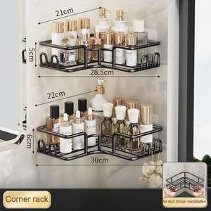 Nuevo Juego de 4 Piezas de Organizador de Ducha Esquinero Moderno y Ecológico, Sin Taladro, Adhesivo para Montar en la Pared del Baño - Product Image 2