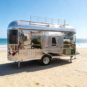 Chariot alimentaire mobile léger et robuste avec armoire de rangement pour marché, campus, communauté, petite entreprise de snacks et de boissons - Product Image 1