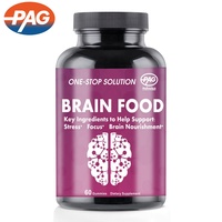 Complément alimentaire PAG Oem, vitamine B, KSM 66 Ashwagandha, nourriture pour le cerveau, aliments santé, gommes à mâcher Ashwagandha, nourriture pour le cerveau, gommes à mâcher