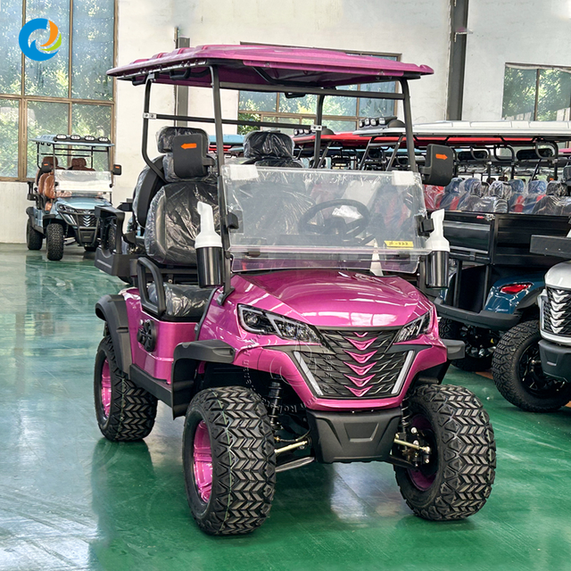 Electric Golf Cart 4 Seater 72V Battery Shuttle Vehicle for Airport Resort Hotel Sightseeing Passenger Transport