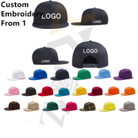 Custom 6 Panel 3d Borduurwerk Platte Rand Geborduurd Logo Outdoor Sport Nieuwe Mode Snapback Baseball Caps Hoed Hoeden Voor Mannen