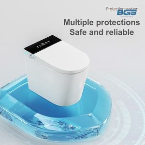 Inodoro WC Inteligente Eléctrico de Cerámica de Una Sola Pieza con Diseño Europeo, Descarga Automática, Limpieza y Control Remoto para Baño - Product Image 4