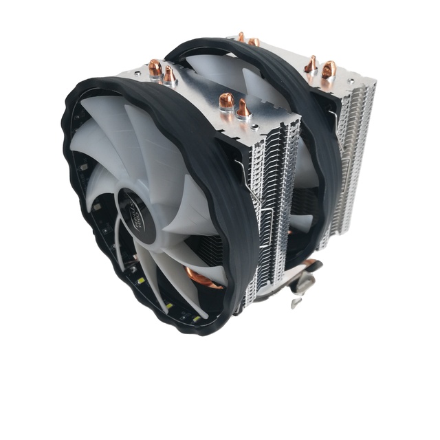 LGA 1700 1200 Cool Storm 90mm 3Pin CPU Fan I3 I5 Cooler 4 HeatPipes 95-130W TDP 25dBA Quiet Multi-Color LED for Gaming PC
