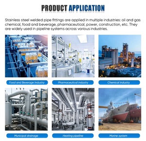 Oem SS 304 316L thép không gỉ mông hàn khuỷu tay liền mạch 90 độ khuỷu tay TEE Ống phù hợp - Product Image 6