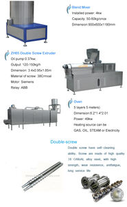 Máquina de fabricación de carne de <span class=keywords><strong>soja</strong></span> de alta calidad de automatización, máquina <span class=keywords><strong>para</strong></span> hacer Tvp Tsp, extrusora de trozos de <span class=keywords><strong>soja</strong></span> texturizados de doble tornillo, gran oferta - Product Image 4