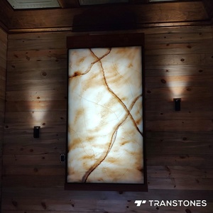 Pannello Decorativo in Finto Quarzo per Banconi, Pannello Murale Traslucido, Lastre Grandi in Alabastro Artificiale e <span class=keywords><strong>Marmo</strong></span> - Product Image 3