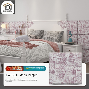Paneles <span class=keywords><strong>de</strong></span> Pared 3D Ecológicos, Autoadhesivos, con Textura <span class=keywords><strong>de</strong></span> Tela, Espuma, Anticolisión, para Sala <span class=keywords><strong>de</strong></span> Estar - Product Image 1