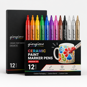 ปากกาเซรามิก Giorgione 12 สี พร้อมจัดส่งรวดเร็ว ขายส่งจากโรงงาน ปรับแต่ง<span class=keywords><strong>ได้</strong></span> ปากกามาร์คเกอร์สำหรับงานศิลปะ - Product Image 1