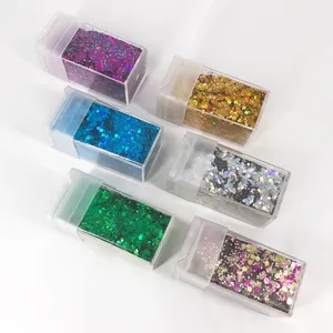 Best seller free samples Chunky glitter cosmetic grade for Nail Face body craft