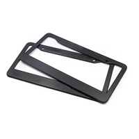 Cadre de plaque d'immatriculation de voiture en plastique en gros, design personnalisé, cadre de plaque en métal anti-corrosion, vente en gros