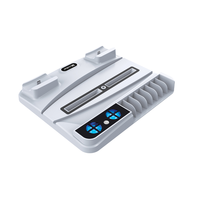 Cooling Fan Vertical Stand with Controller Charger Stand Cooling  for PS5 Console and PS 5 Digital Disk Edition