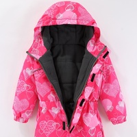 Combinaison de ski une pièce pour filles pour enfants Vêtements d'hiver imperméables et coupe-vent Combinaison de neige