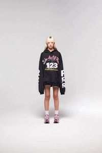 เสื้อมีฮู้ดผ้าคอตตอนรุ่น HIP POP 480Gsm แนวสตรีท HIP POP hoodie แบบลำลองพิมพ์ลายโลโก้ได้ตามต้องการสำหรับผู้ชาย100% - Product Image 5