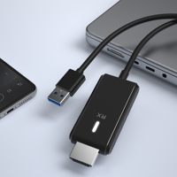Transmisor y Receptor Inalámbrico USB-C para Pantalla, 1080P, 5GHz WiFi, Plug and Play, para Laptop, TV, Proyector