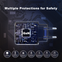 Nuevo Cargador USB C de 45W, Carga Súper Rápida, Adaptador de Cargador para Teléfono Móvil Tipo C, Mini Cargador PD GaN de 45W para Samsung, iPhone, Macbook