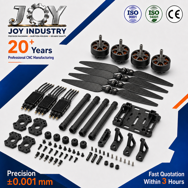 Custom Precision CNC Machining Parts for Commercial Drone Propulsion Components Aluminum Stainless Steel OEM Parts Supplier