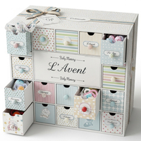 XJY Logo magnétique tiroir personnalisé cadeau personnalisé L Avent vide bébé mémoire calendrier de l'avent boîte