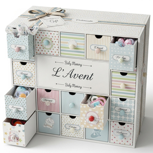 XJY Logo Magnético Personalizado Cajón Regalo Personalizado L <span class=keywords><strong>Avent</strong></span> Vacío Bebé Memoria Calendario de Adviento Caja - Product Image 5