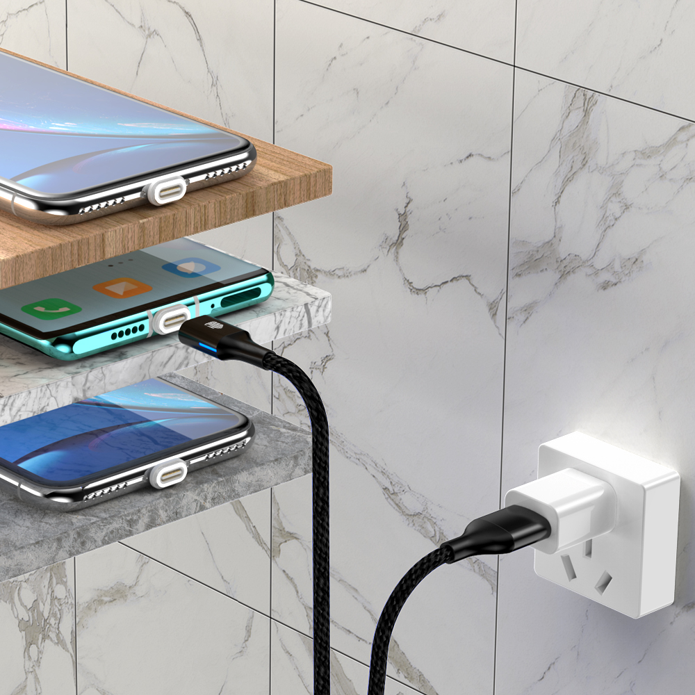 2 в 1 кабель магнитное USB зарядное устройство USB зарядка данных LED Металл микро USB функциональные кабели магнитное зарядное устройство для телефона