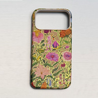 Coque de protection premium anti-chute à motif floral peinture à l'huile vintage pour iPhone 18 Pro Max, compatible avec les coques de téléphone iPhone 17, 16, 15, 14, 13