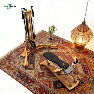 Reformer de Pilates Comercial SAERDE, de Madera, Ajustable, Duradero, con Logotipo Personalizado, Equipo de Gimnasio para Estudio de Pilates - Product Image 1