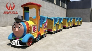 <span class=keywords><strong>Tren</strong></span> Eléctrico Miniatura para Niños, Atracción de Parque de Diversiones, Paseo sin Rieles para Niños en Exteriores - Product Image 3