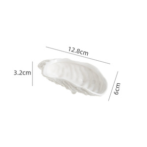 Assiette en céramique en forme d'huître, assiette <span class=keywords><strong>à</strong></span> dîner, vaisselle de restaurant, <span class=keywords><strong>assiettes</strong></span> <span class=keywords><strong>à</strong></span> collation, bol <span class=keywords><strong>à</strong></span> dessert, plat <span class=keywords><strong>à</strong></span> dim sum, plat <span class=keywords><strong>à</strong></span> condiments, plateau, bol - Product Image 6