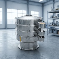 HuaYe Edelstahl Rundvibrationssieb 380V/220V Anpassbare Größe für Lebensmittelverarbeitung & Chemieindustrie