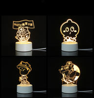 Lampe Illusion 3d Led Custom Room Décorative Enfants Usb Batterie Acrylique 3d Led Veilleuse Lampe de Table 3d Lumières Pour Enfants Cadeau