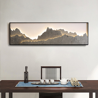 Nouvelle lampe murale chinoise, lampe murale de fond pour salon, eau qui coule en provenance des Alpes, grande lampe murale en dalle de roche naturelle