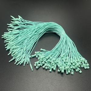 Meilleure vente d'usine recyclable en gros <span class=keywords><strong>vert</strong></span> menthe polyester sceau suspendu en plastique étiquette volante corde en plastique étiquette suspendue corde - Product Image 1