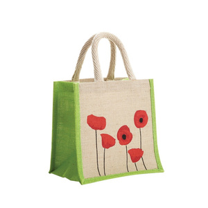 2026 Customized Size Shape Jute Handbag Single Handle Vintage Bohemian Style Pearl Decoration Office Daily Use Made Bangladesh - Product Image 6