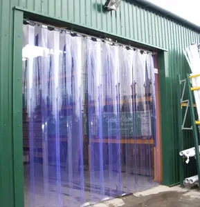Tenda di plastica della porta della striscia di plastica del vinile trasparente del PVC su ordinazione di alta qualità