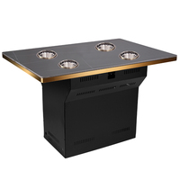 Kommerzieller elektrischer Hot Pot Tisch für Einzelpersonen Restaurant Hotel Smoke less Small Hotpot für den Buffet gebrauch