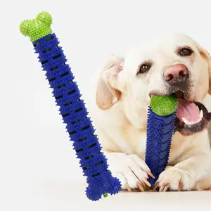 Fabricante Entrenamiento de perros Molar Bone Grinding Bar Limpiador de dientes Stick Interactivo Pet Chew Toy